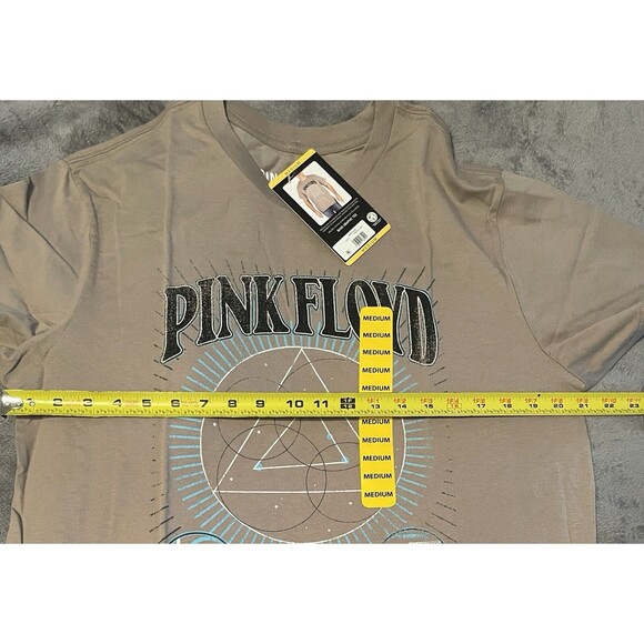 PINK FLOYD Men's Soft Band Logo Steeple Gray T-Shirt Size Medium NEW - Picture 2 of 6